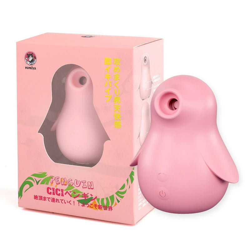Namiya Pink Penguin Clitoral & Nipple Suction Toy