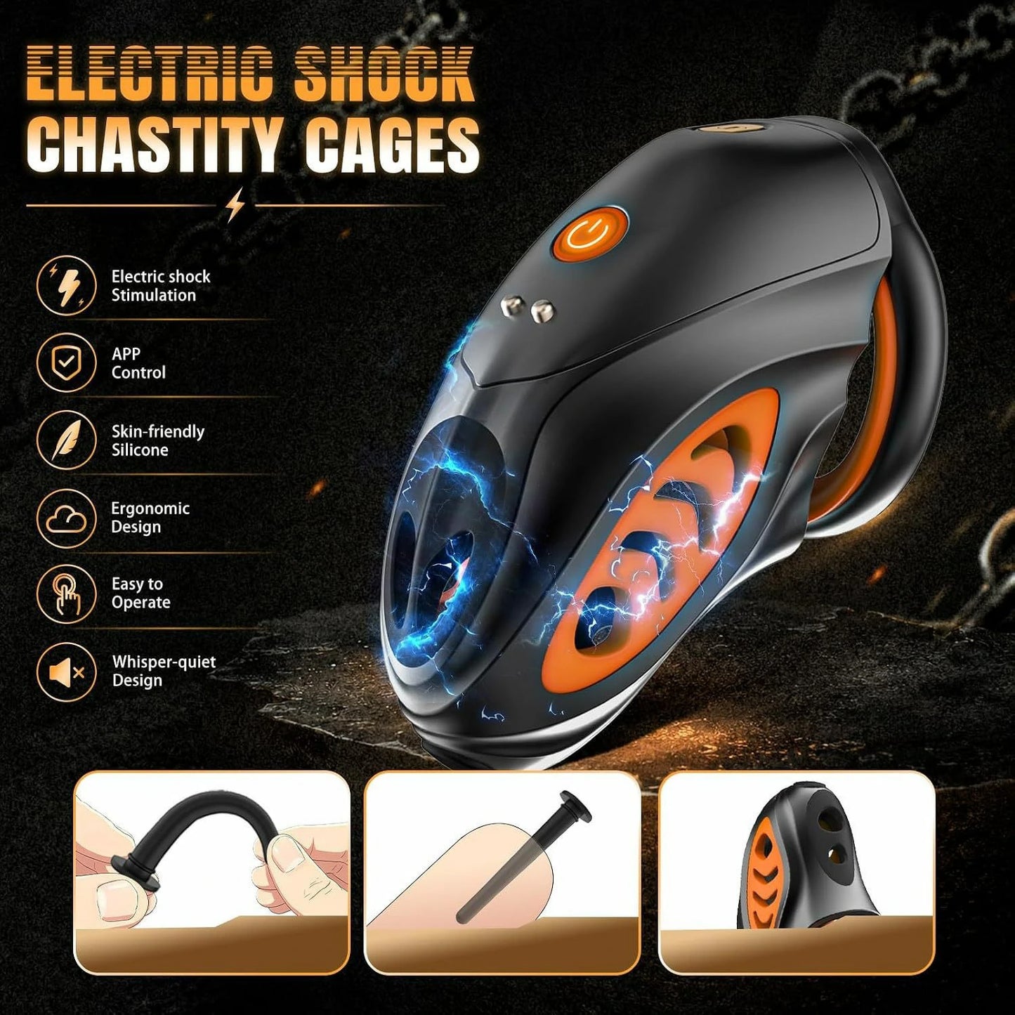 YunXi Smart App-Controlled Electric Chastity Cage