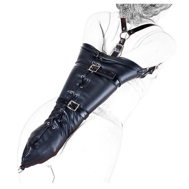 Self Bondage Armbinder – Leather Sleeve
