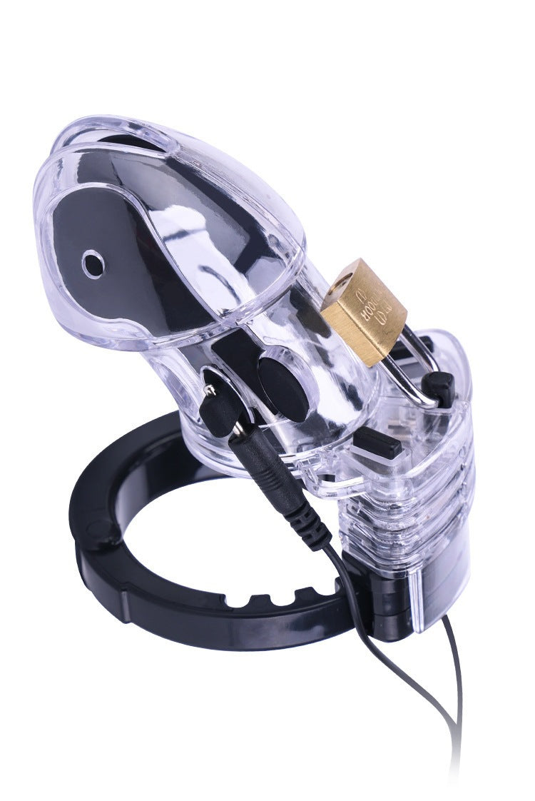 Electric Shock Male Chastity Cage with Control Unit