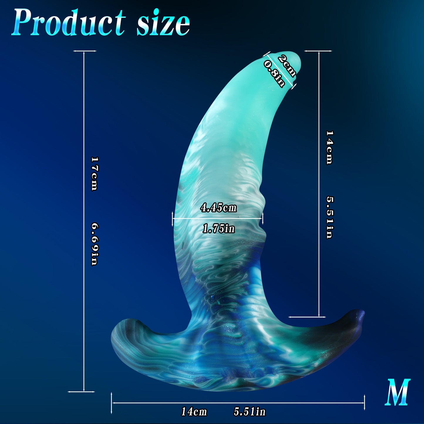 Ocean Curve Dual-Use Anal Dildo