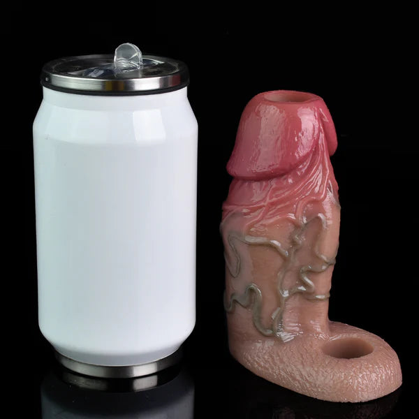 Open Ended Cock Sleeve Girthy Silicone Soft Material