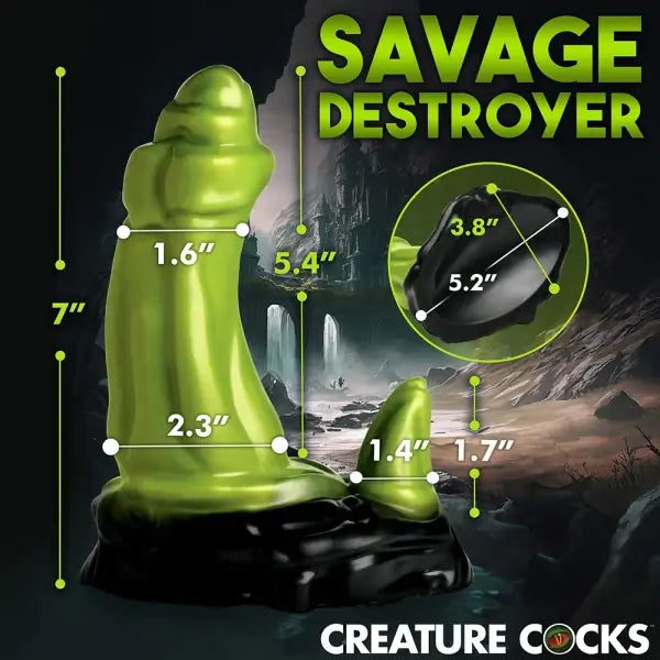 Orc Dildo Dual Horn Fantasy Toy