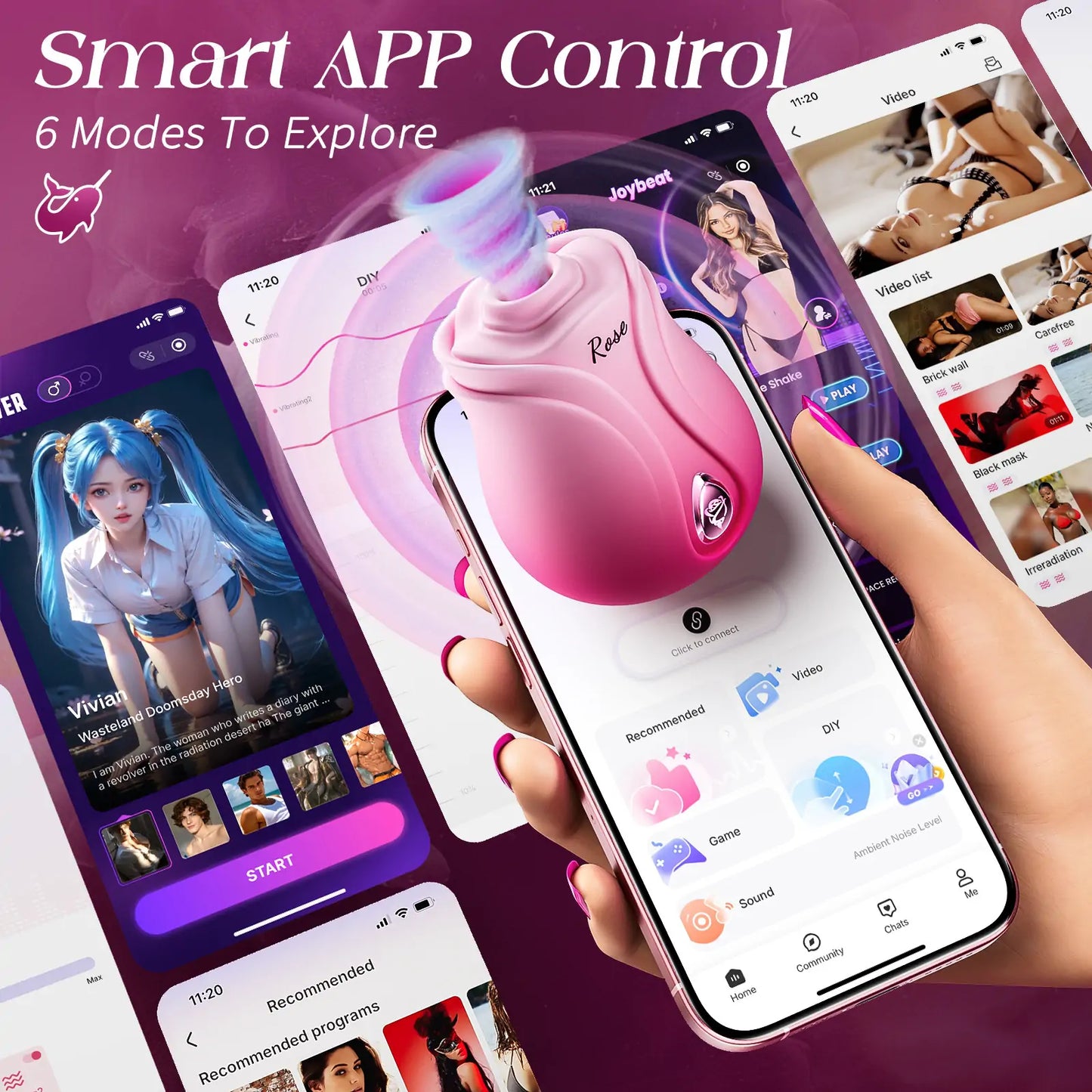 Peony Flower Sucking Toy with App