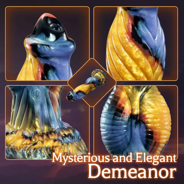 Phoenix - Twisted Unicorn Worship Animal Texture 7 Thrusting Vibrating Big Sucker Monster Dildo 10.23 Inch