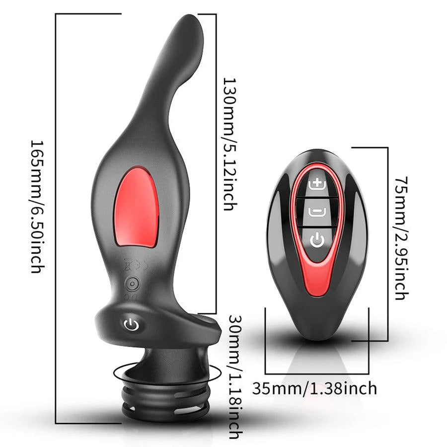 Prostate Vibrator With Cock Ring 12 Frequencies