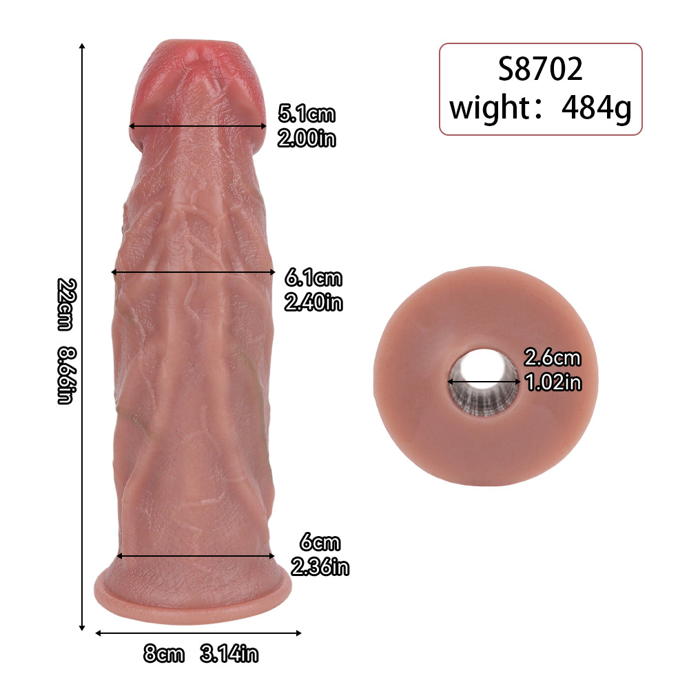 RealFeel Manual Ovipositor Dildo 8 Inches