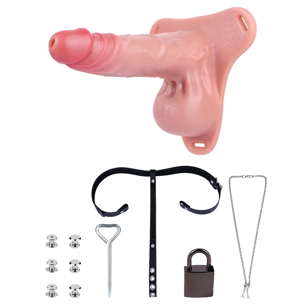 RealFeel Single Testicle Wearable Dildo