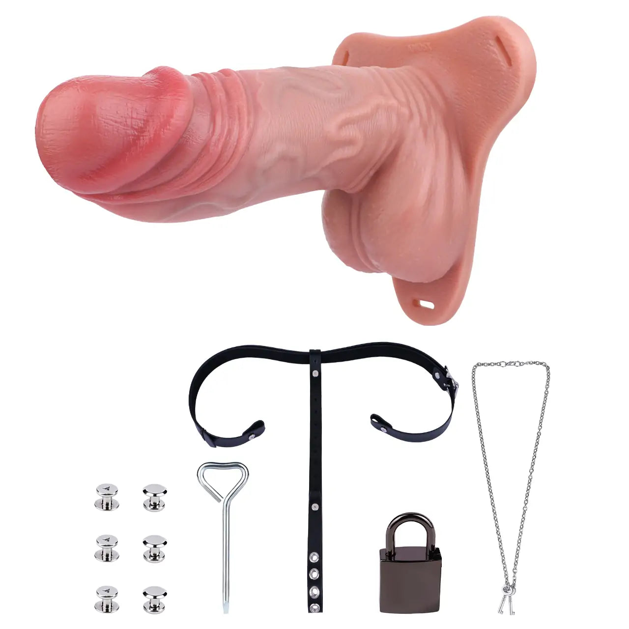 Realistic Big Glans Hollow Dildo