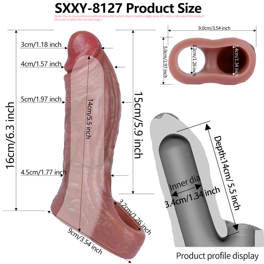 Realistic Cock Sheath 6.3 Inch