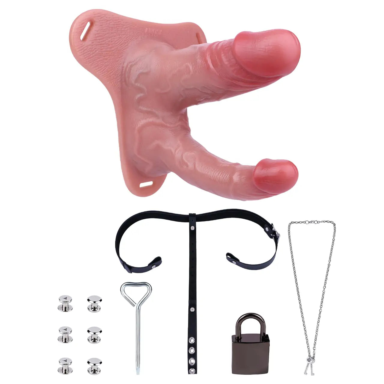 Realistic Dual-Head Wearable Dildo