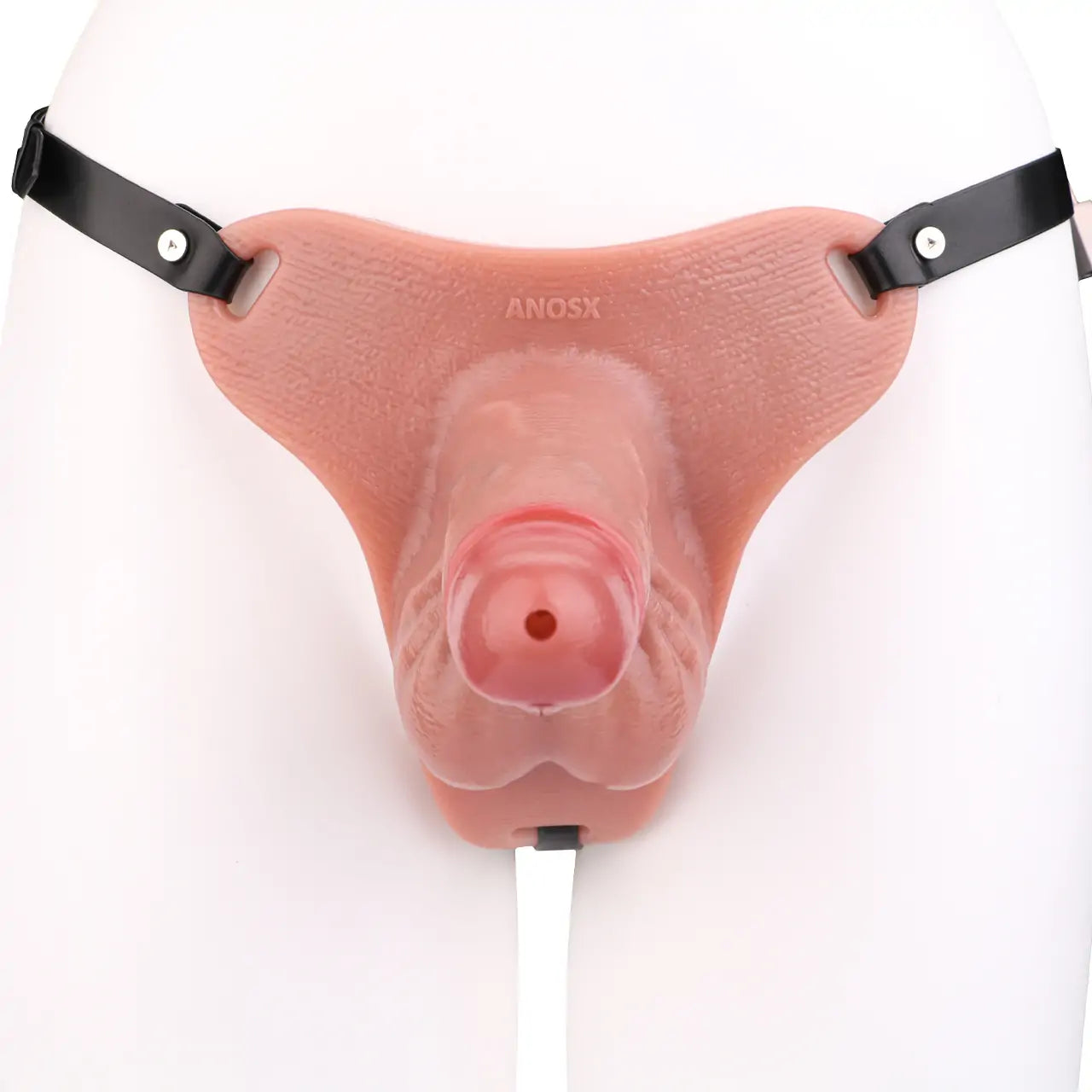 Realistic Hollow Strap-On Dildo with Lock