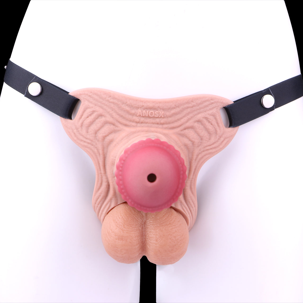 Realistic Horse-Style Chastity Cage with Strap 5 Inches