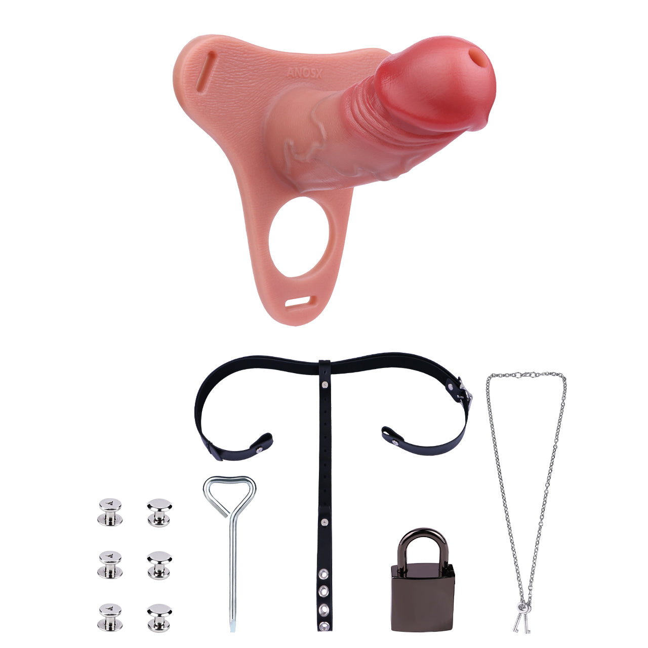 Realistic Wearable Hollow Dildo Without Testicles