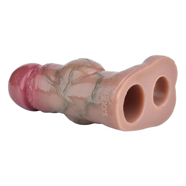 Realistic Knotted Dildo Cock Sleeve Extender