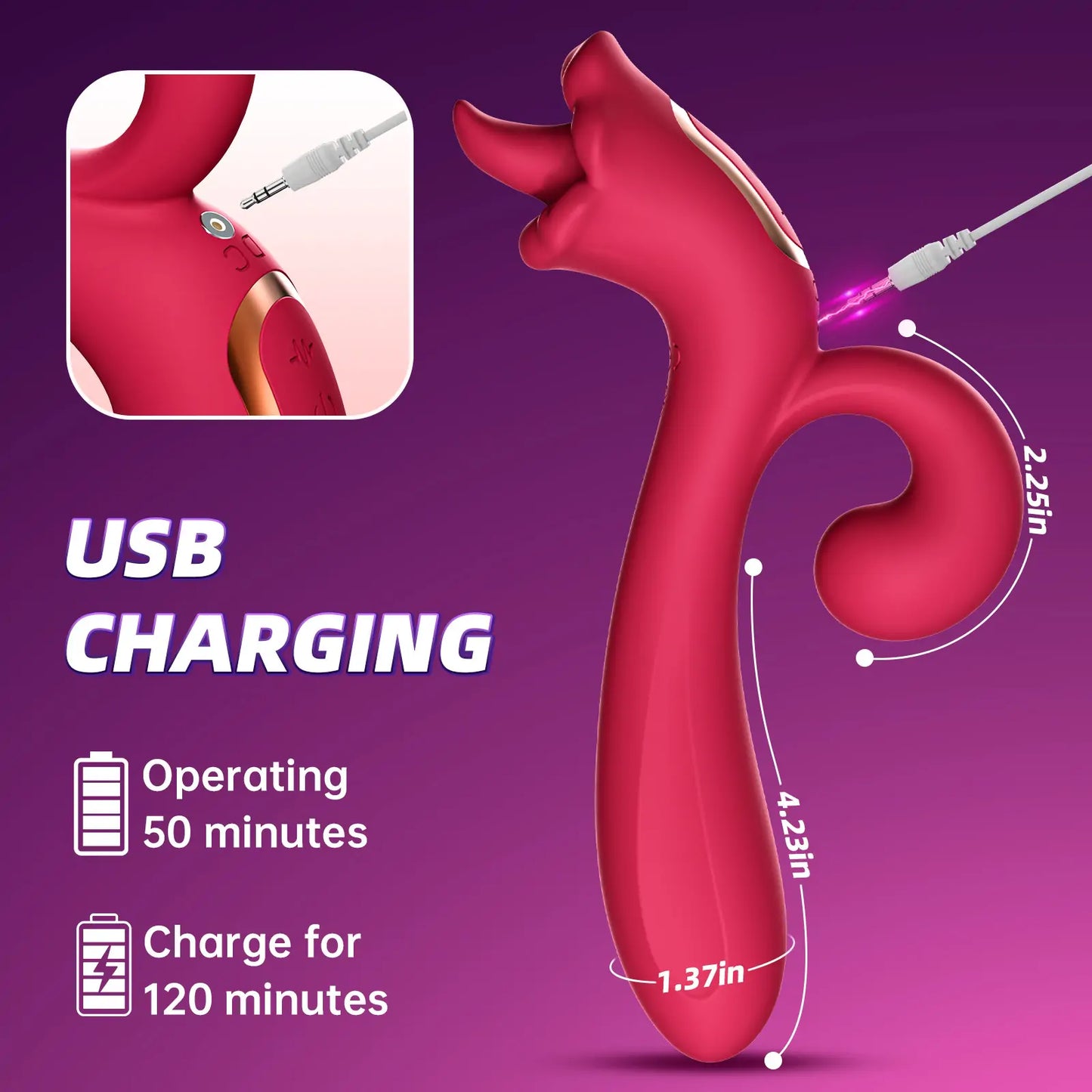 Rose Tongue Clitoral Vibrator