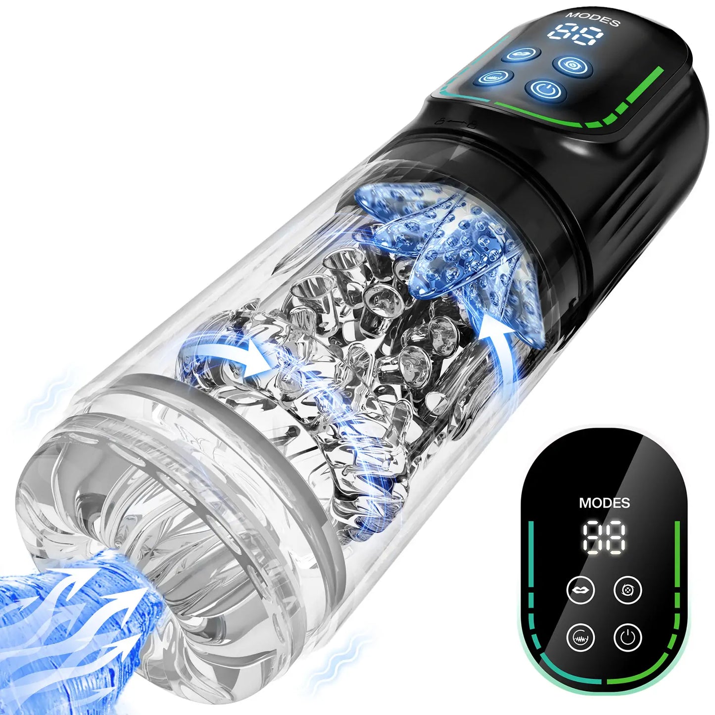 Rotational Suction Vibe Male Masturbator with App