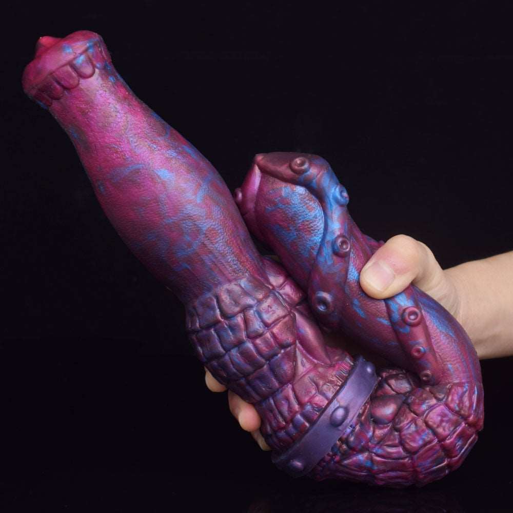 🐴 🦑 16.9-Inch ICARIA - Horse Tentacle Double Ended Dildo