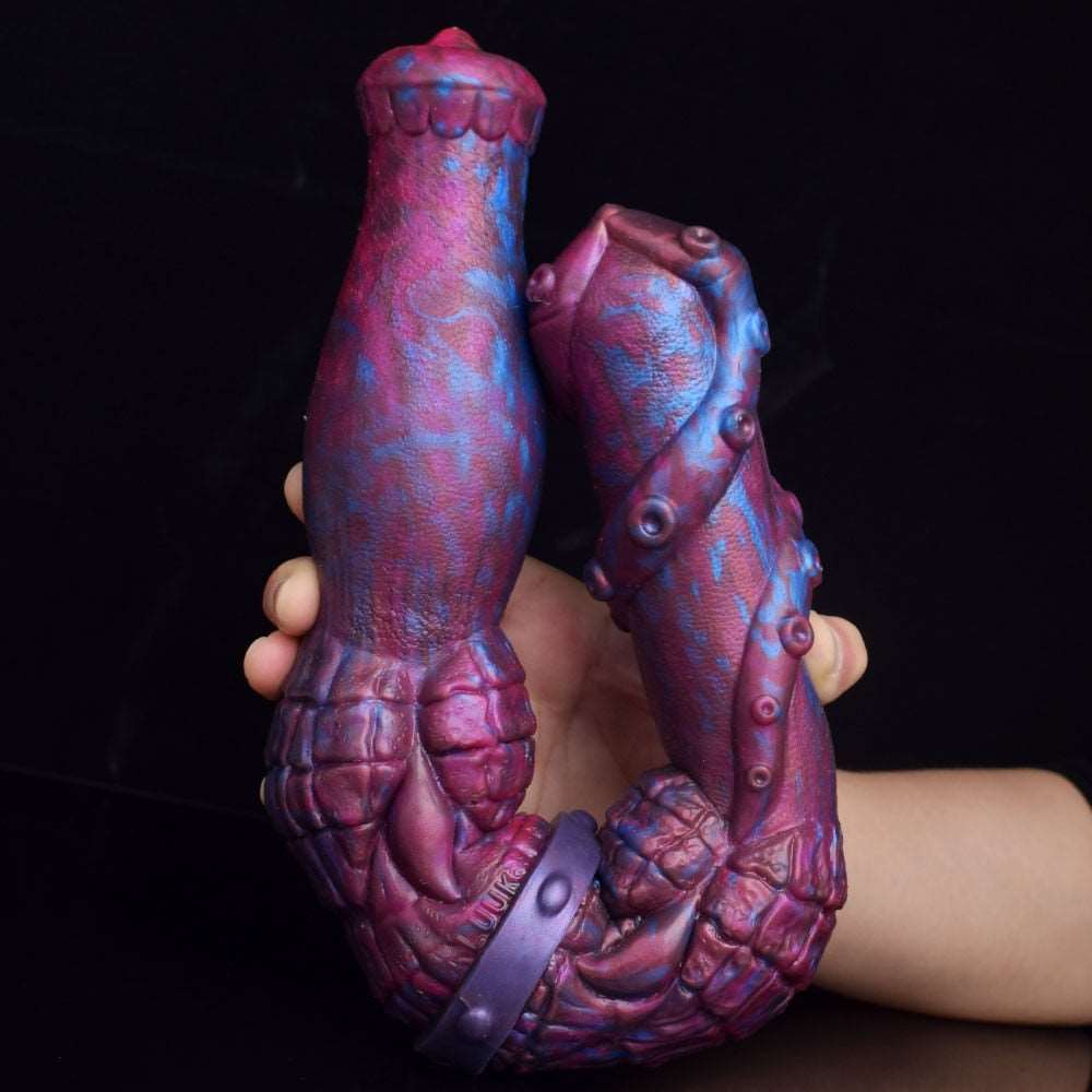 🐴 🦑 16.9-Inch ICARIA - Horse Tentacle Double Ended Dildo