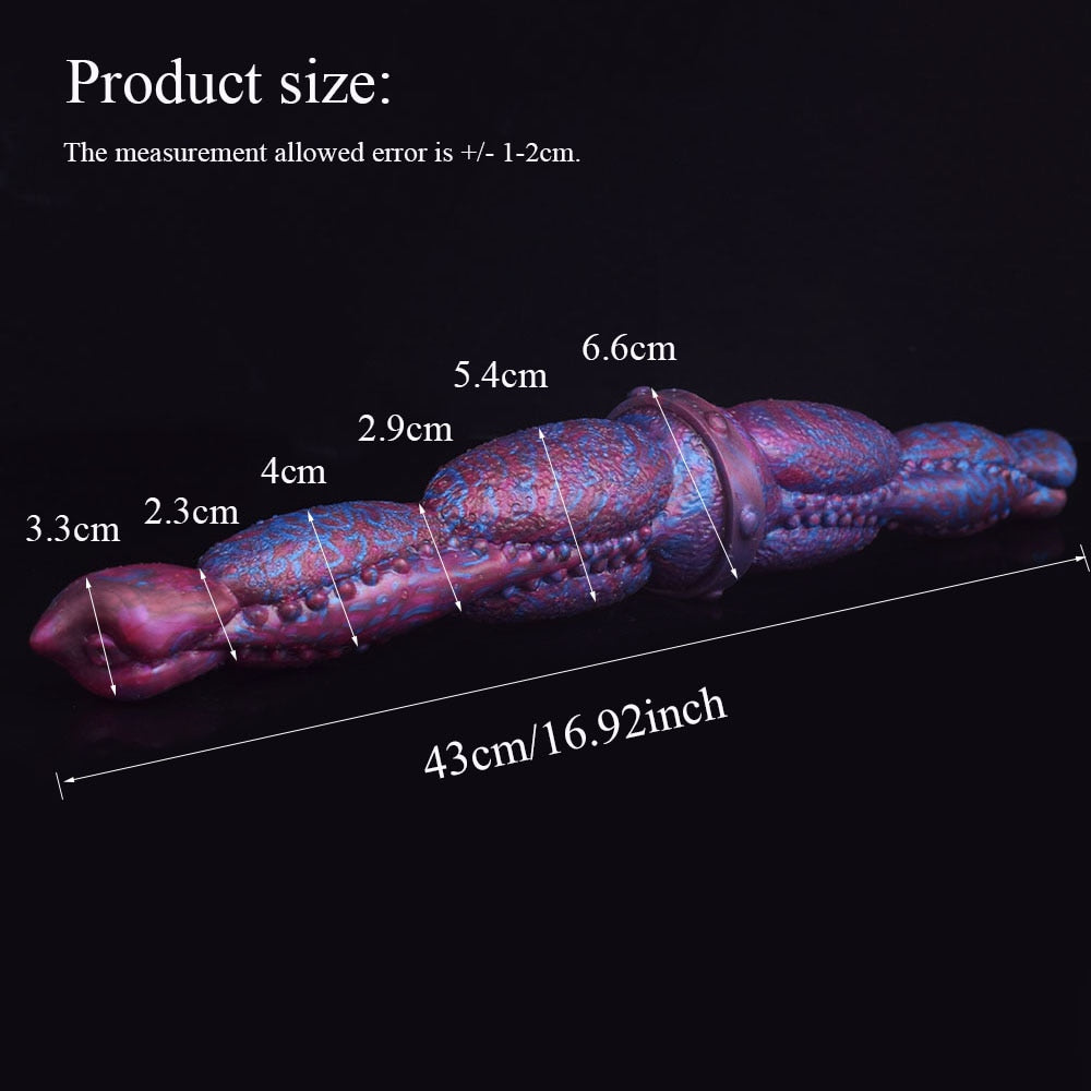 🐎 16.9-Inch Nadira - Huge Double Ended Equine Dildo