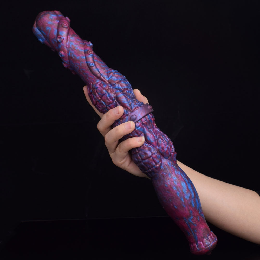 🐴 🦑 16.9-Inch ICARIA - Horse Tentacle Double Ended Dildo
