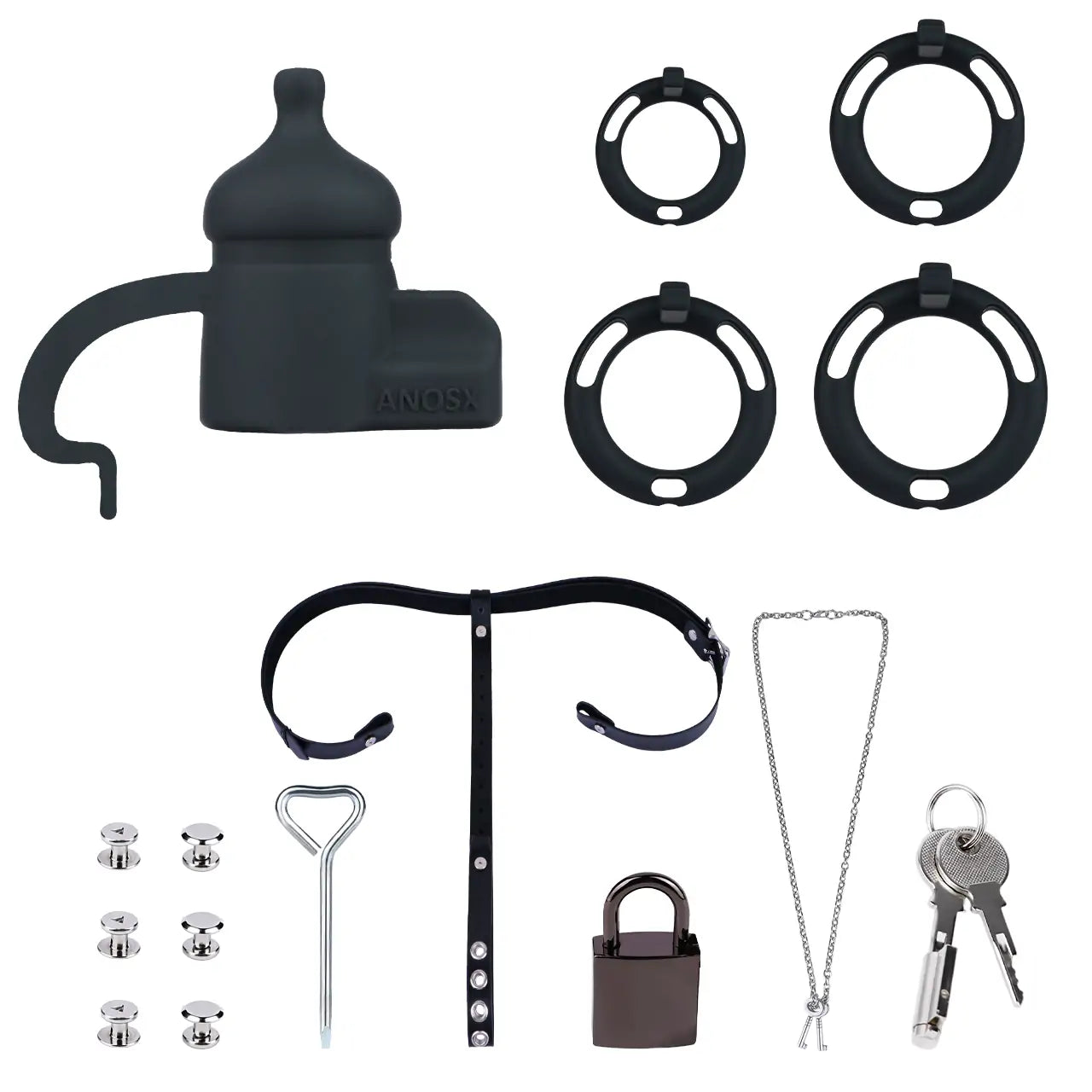 Second Dimension Milk Cage Chastity Lock with Lock