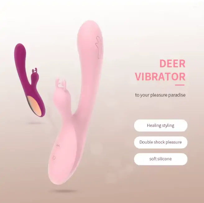 Silicone Rabbit G-Spot Vibrator Stick