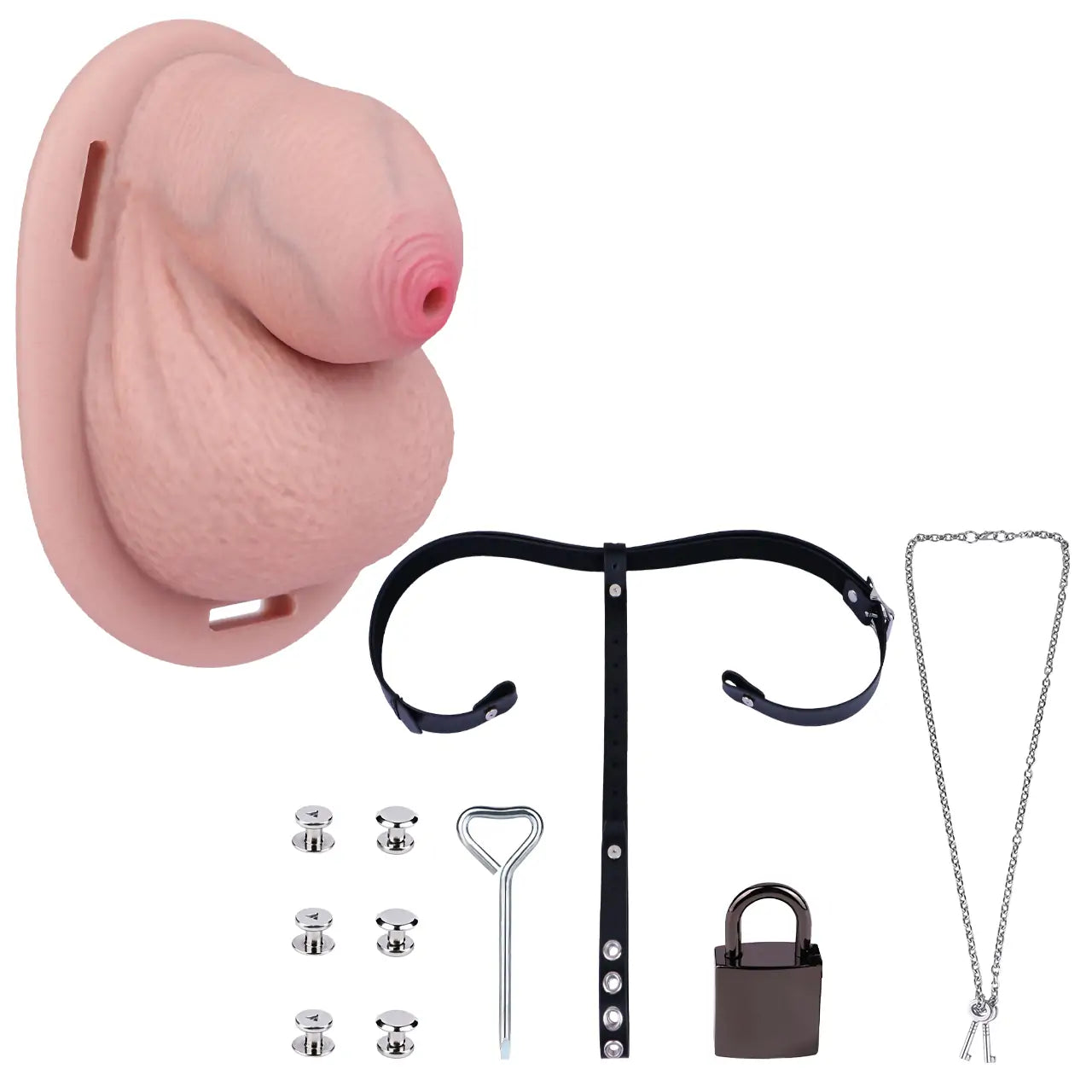 Simulated Penis Sissy Chastity Cage