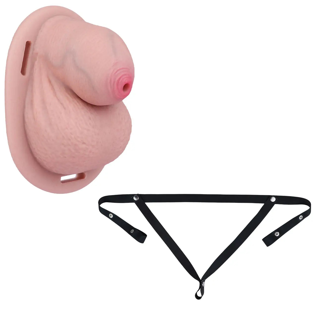 Simulated Penis Sissy Chastity Cage