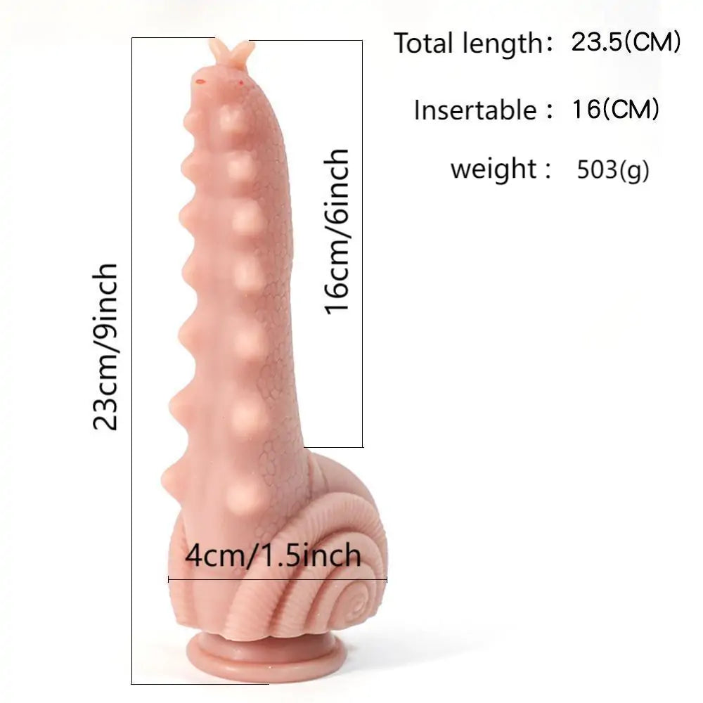 Snail Fantasy Dildo with Suction Base