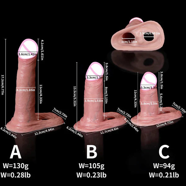 Soft Silicone Glans Sleeve Penis Extender