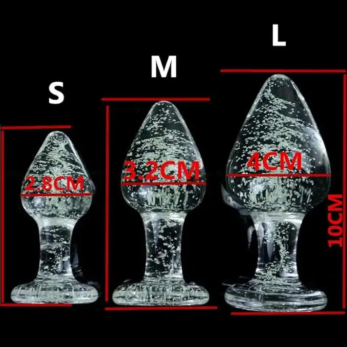 Sparkly Butt Plug - Shimmer Glass Style