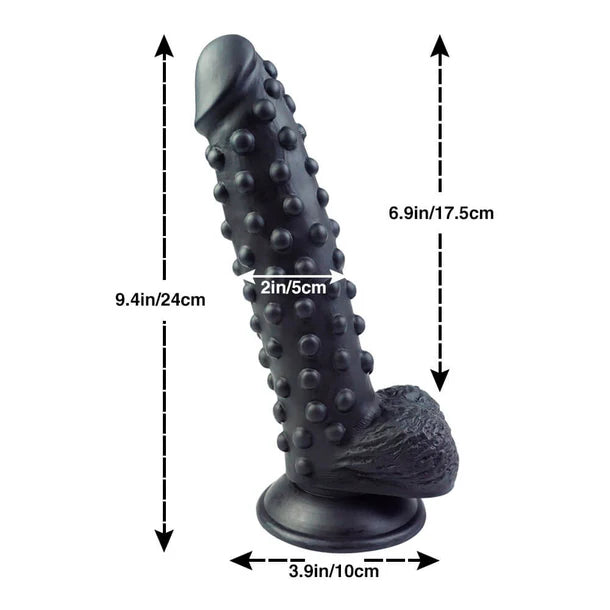 Spiked Realistic Dildo 9.4 Inches