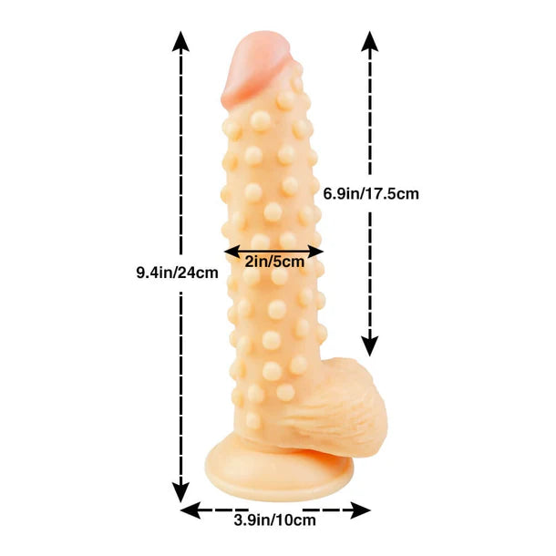 Spiked Realistic Dildo 9.4 Inches