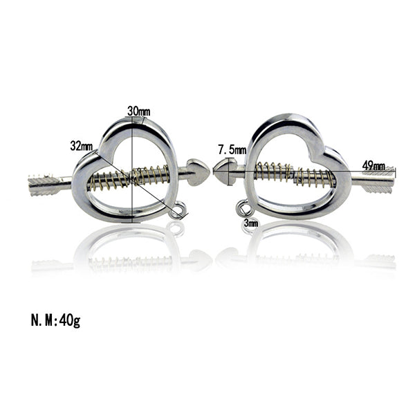 Stainless Steel Nipple Clamps with Chain
