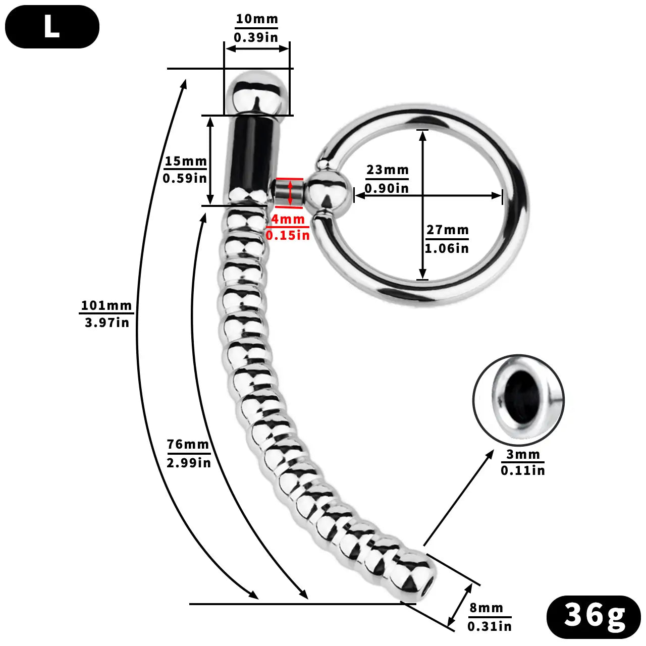 Stainless Steel Sounding Rod Ring