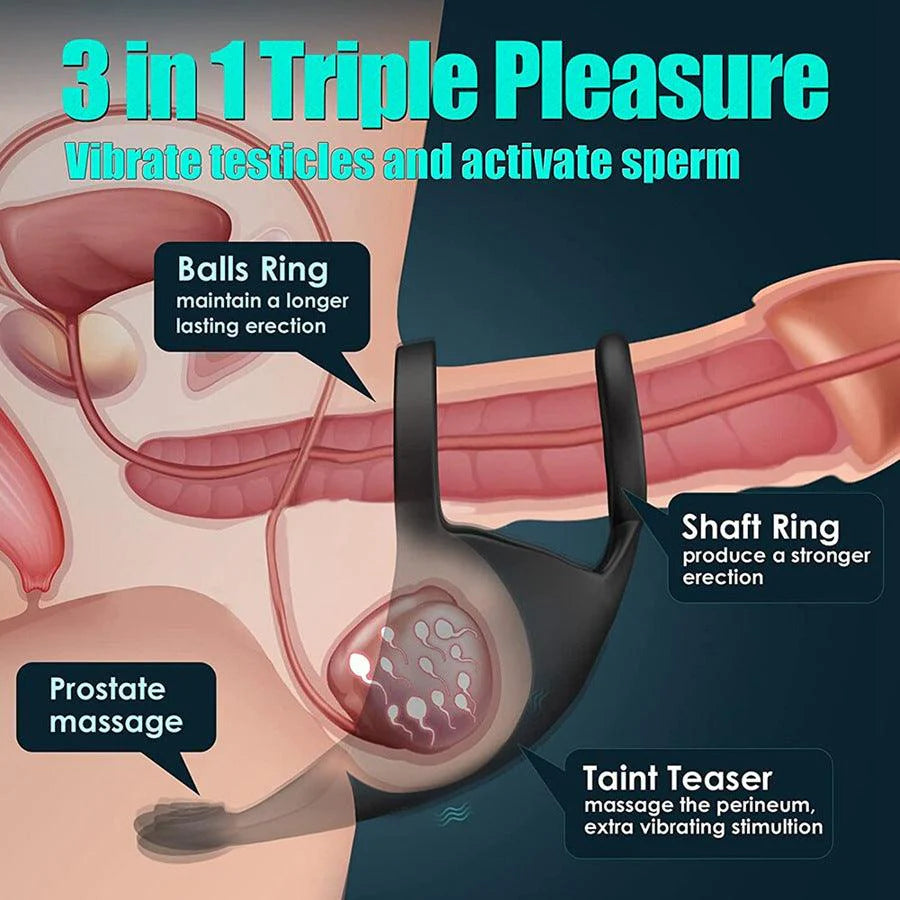 Stingray - Vibrating Testicle Ring App Control