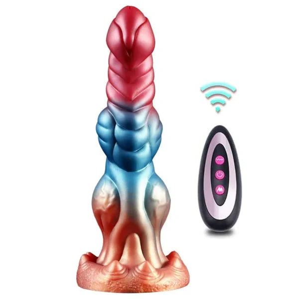 Thrusting Fantasy Dildo Dragon Style 10 Inches