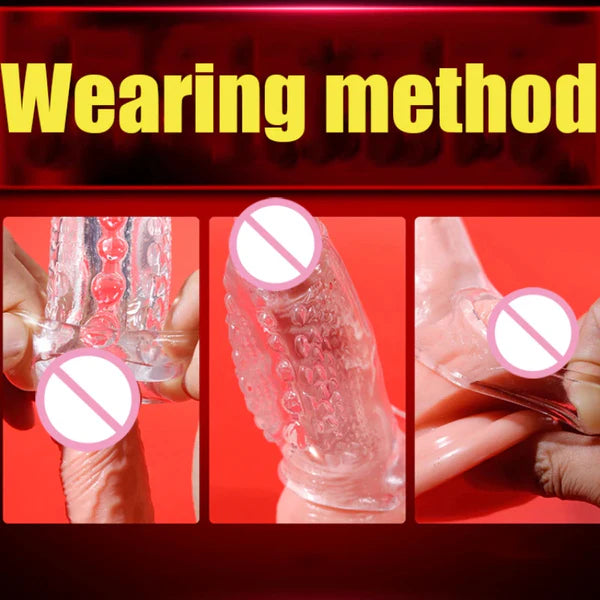 Transparent Penis Sleeve Flexible Design