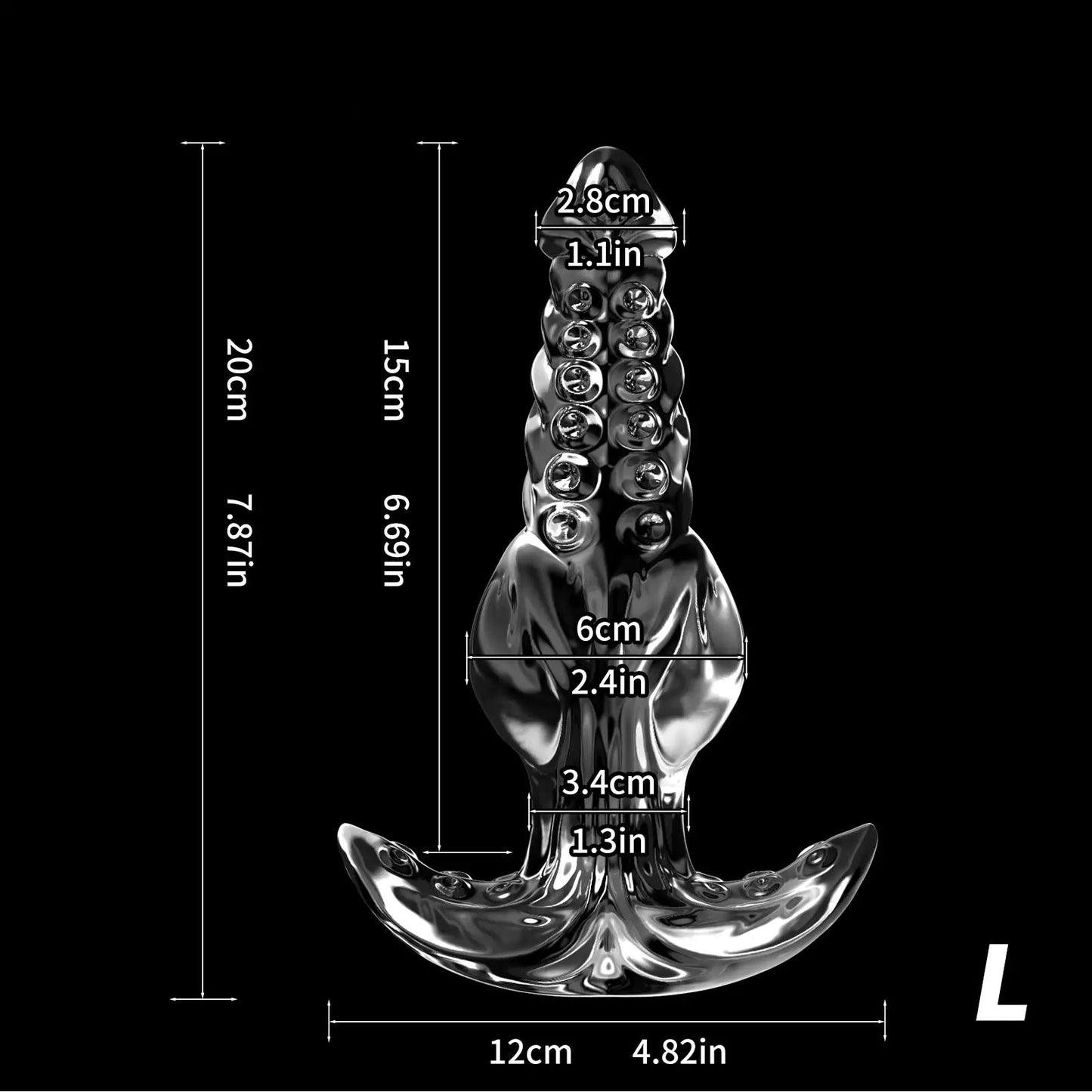 Transparent Octopus Tentacle Butt Plug