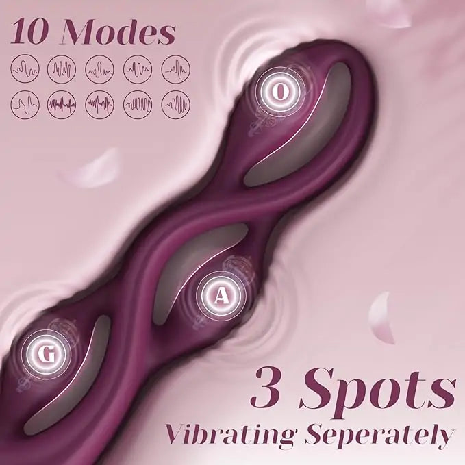 Triple Curve G-Spot Vibrator Wand