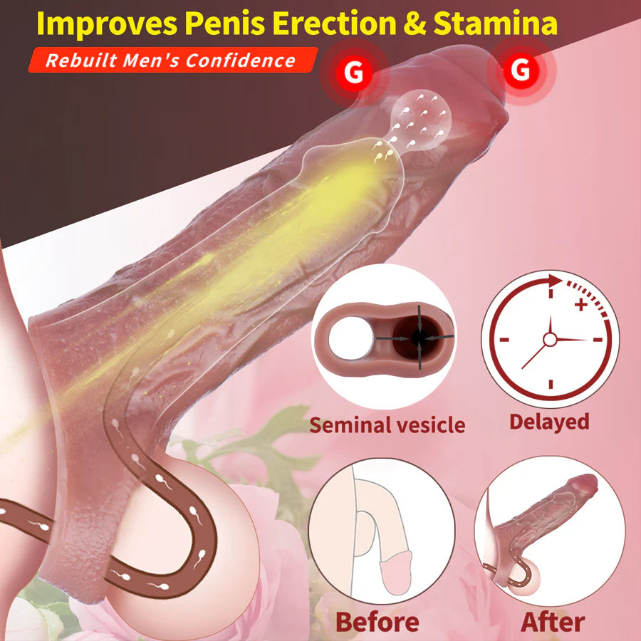 Uncircumcised Penis Sleeve 6.5 Inch
