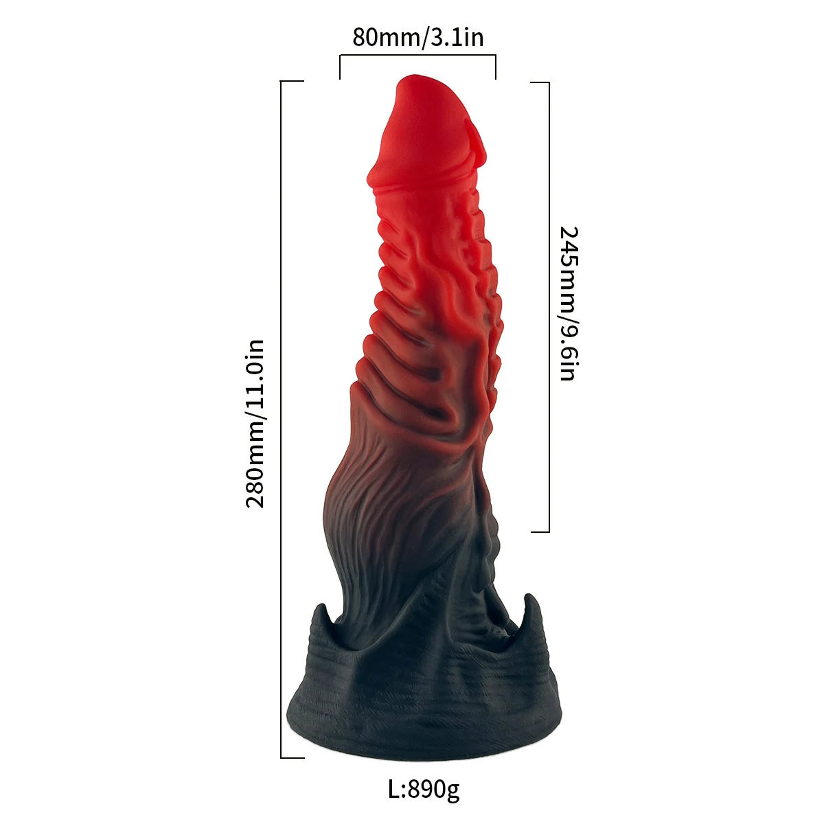 Vampire Dildo - Fantasy Curved Dildo 7 Inches