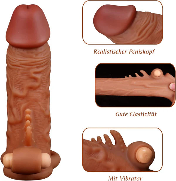 Vibrating Penis Extenders Realistic Design
