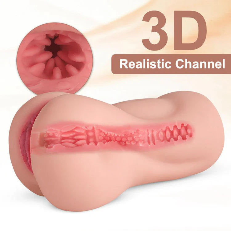 Vibrating Pocket Pussy Realistic Silicone
