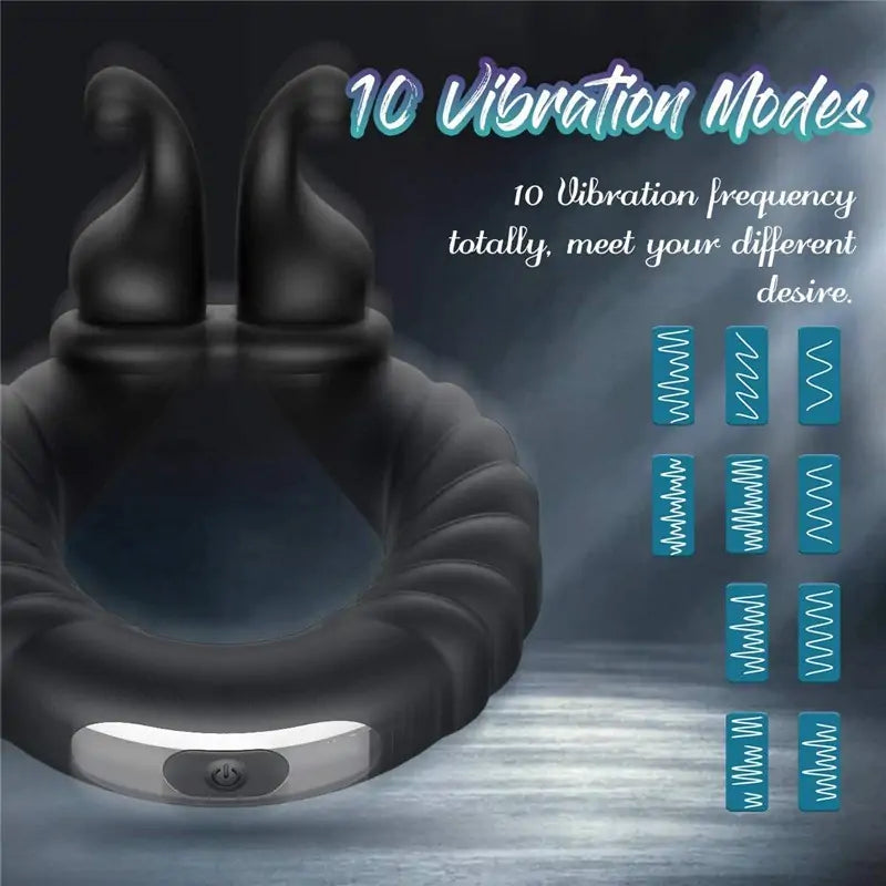 Vibrating Snails Cock Ring for Men with Remote