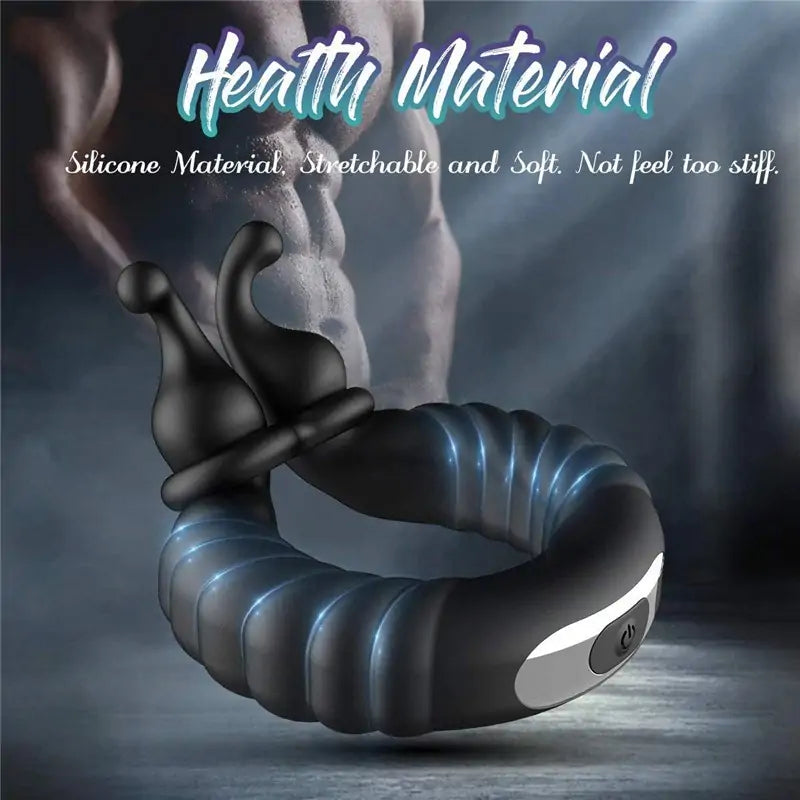 Vibrating Snails Cock Ring for Men with Remote