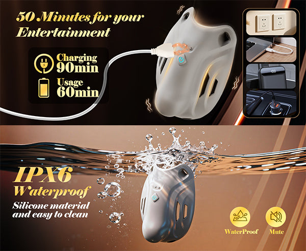 Wearable Vibrating Chastity Cage with App
