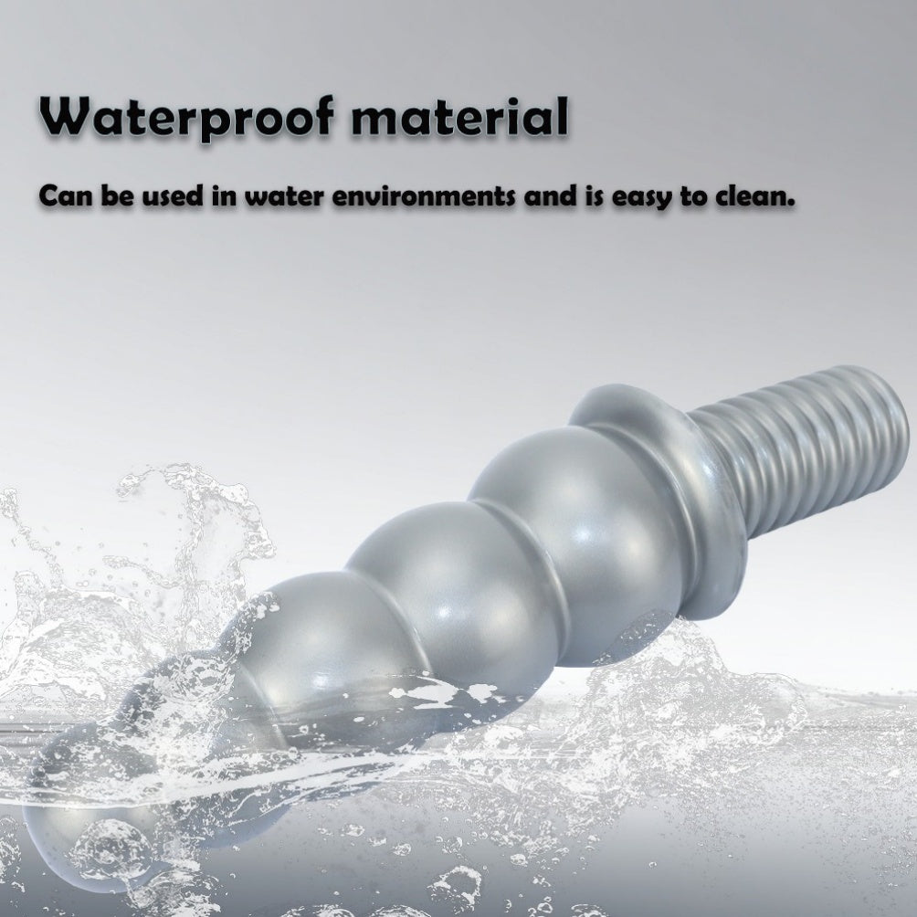 Handheld Fantasy Anal Beads Silicone Dildo - Female Fisting Expansion Masturbation Toy