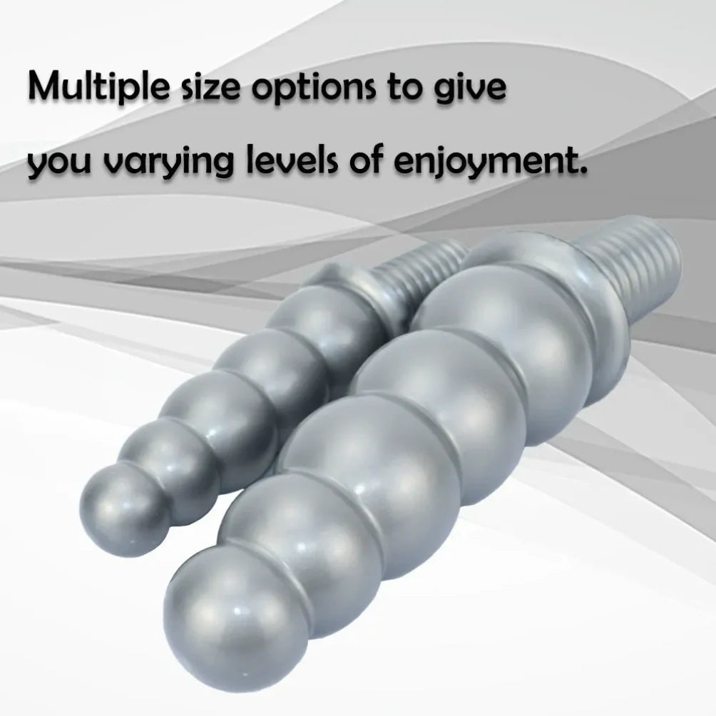 Handheld Fantasy Anal Beads Silicone Dildo - Female Fisting Expansion Masturbation Toy